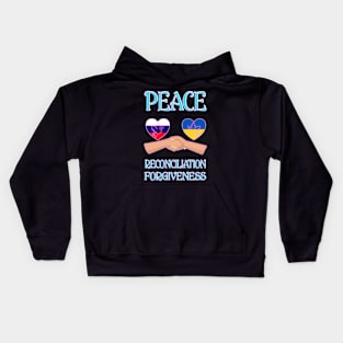 Peace - Reconciliation - Forgiveness Ukraine Kids Hoodie